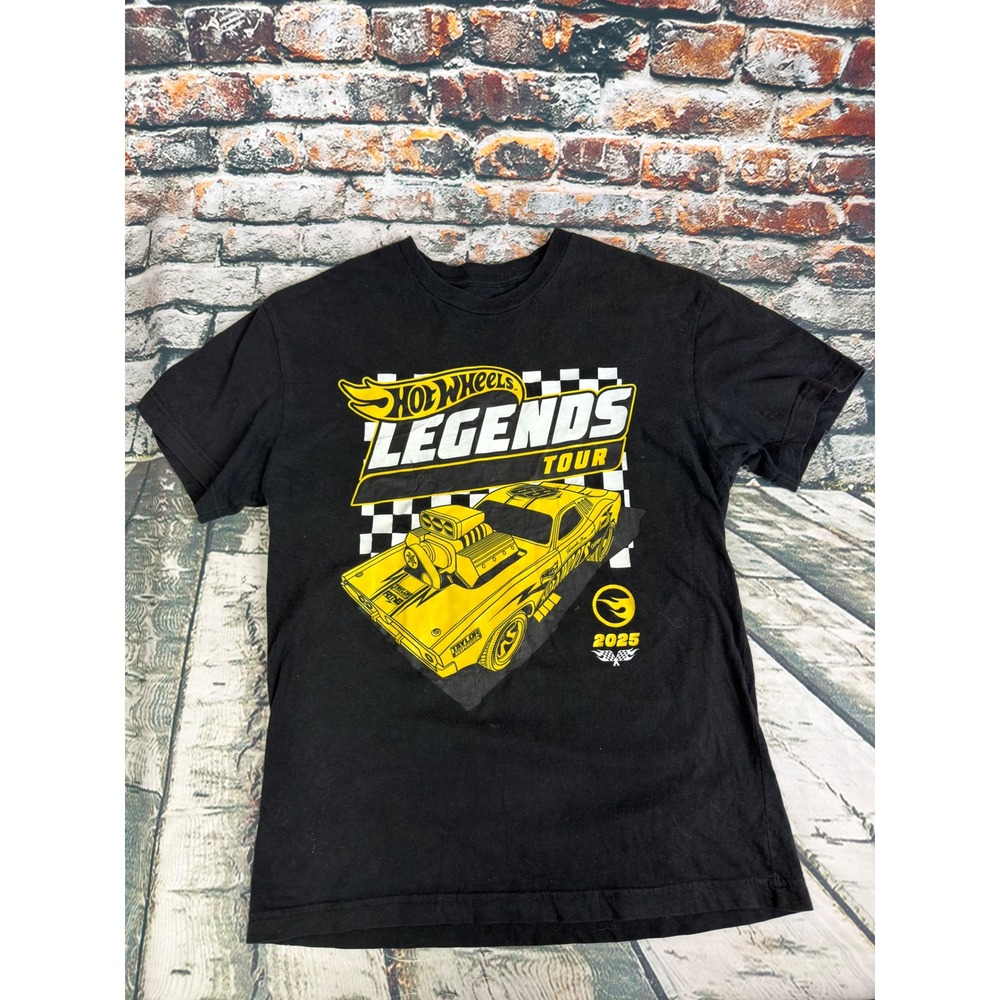 Hot Wheels Legends Tour 2025 Graphic T-Shirt Mens Medium Black Racing Muscle Car